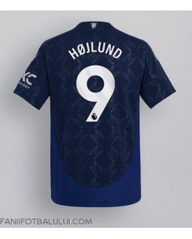 Manchester United Rasmus Hojlund #9 Tricou Fotbal Replică 2024-25 Barbati Deplasare